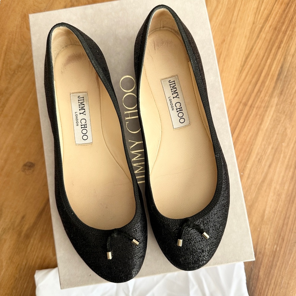 Jimmy Choo Black Ballet Flat
